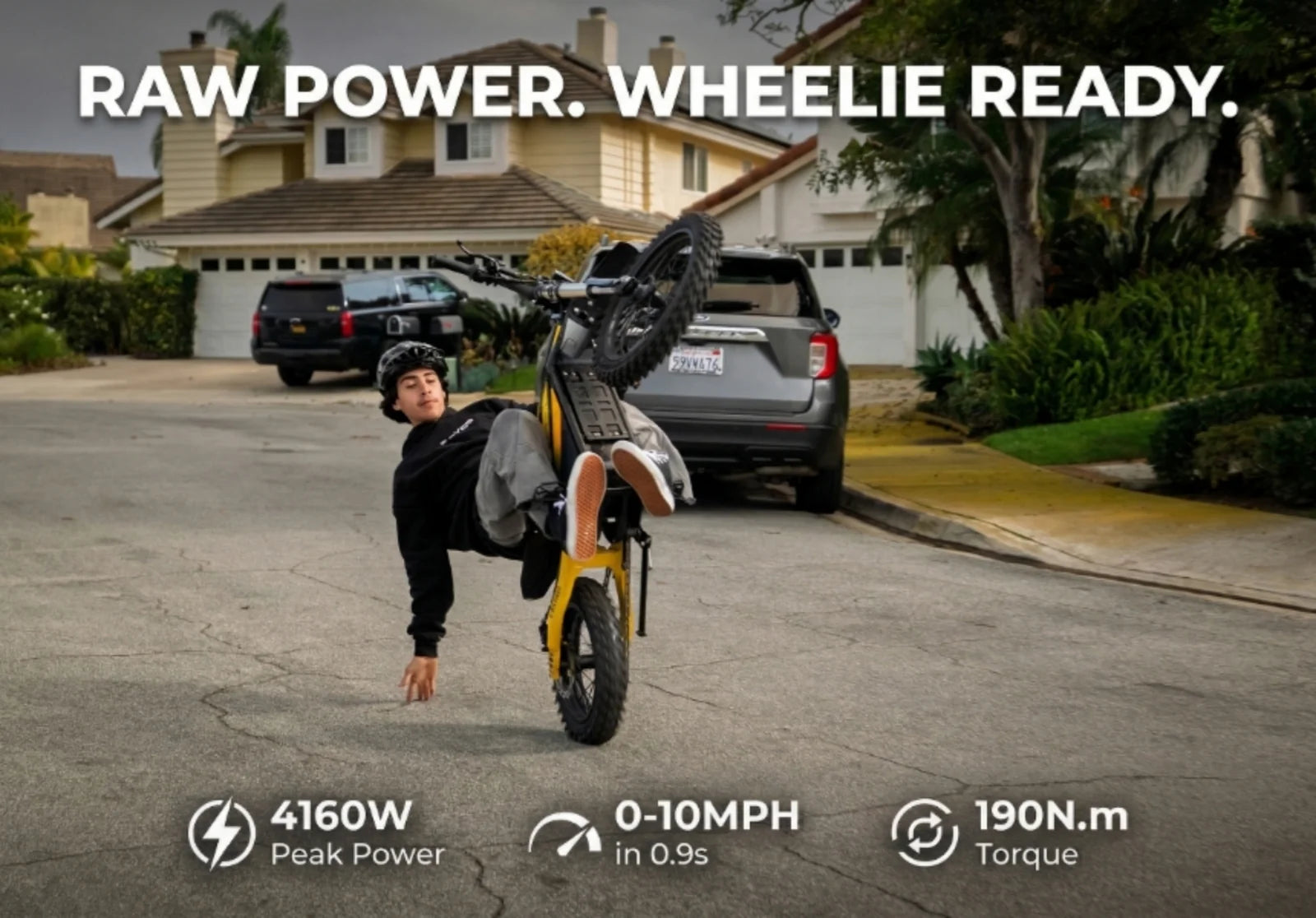 VILLAIN Off-Road Electric Mini Dirt Bike For Teens & Adults